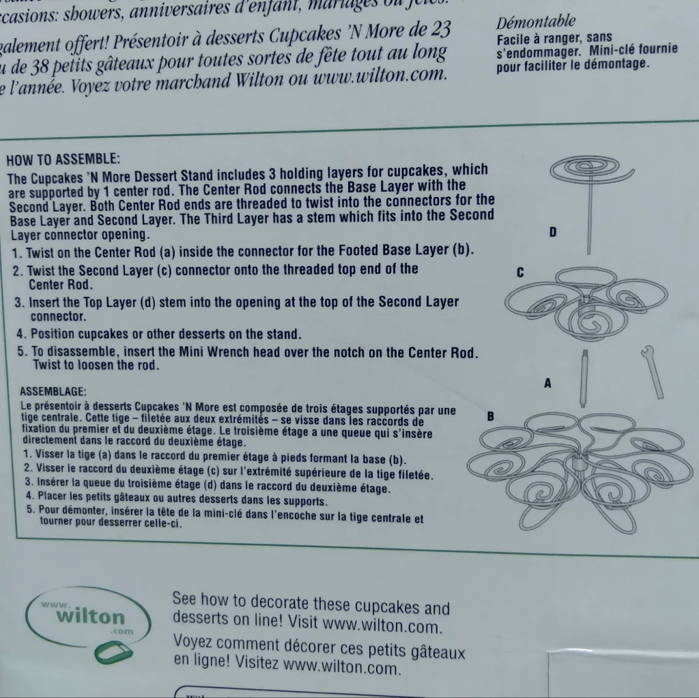 Wilton Cupcakes 'N More Dessert Stand - Silver - Picture 3 of 7